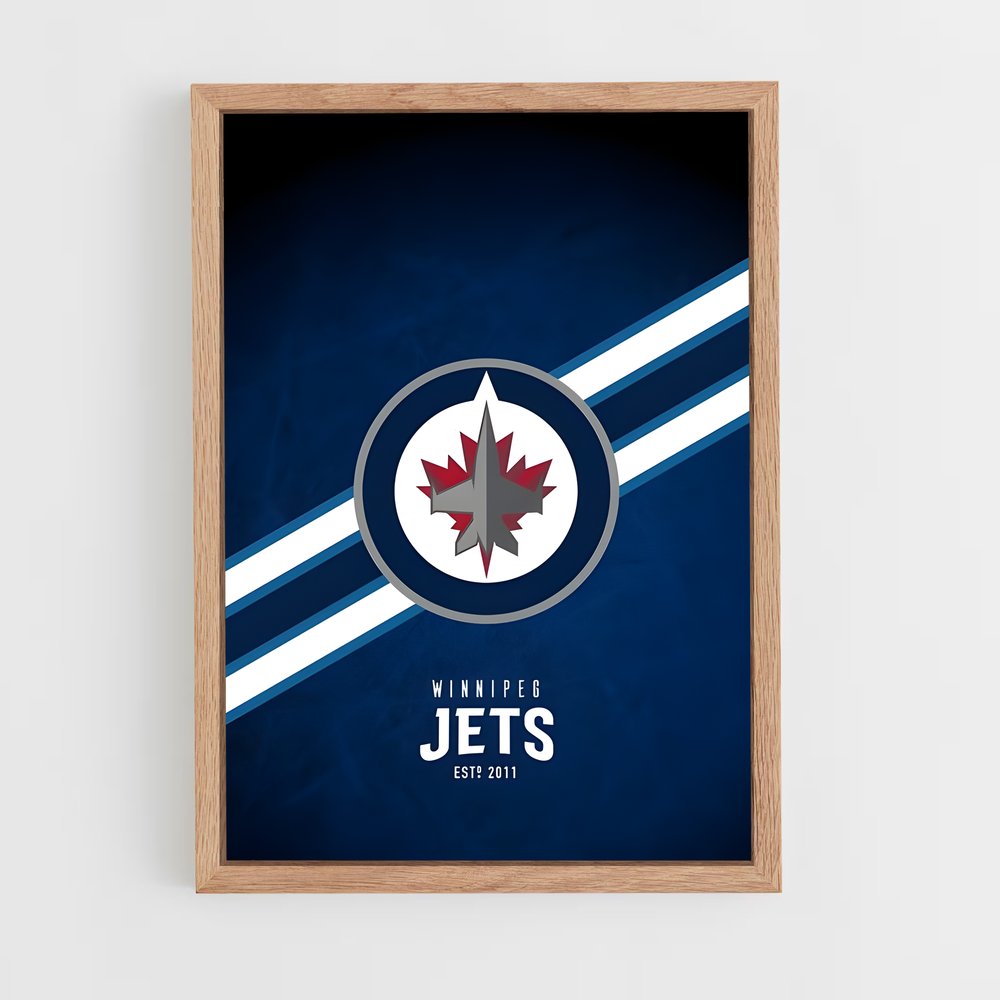 Poster Jets Nocturnes – affiche Hockey sur glace (vue 4)